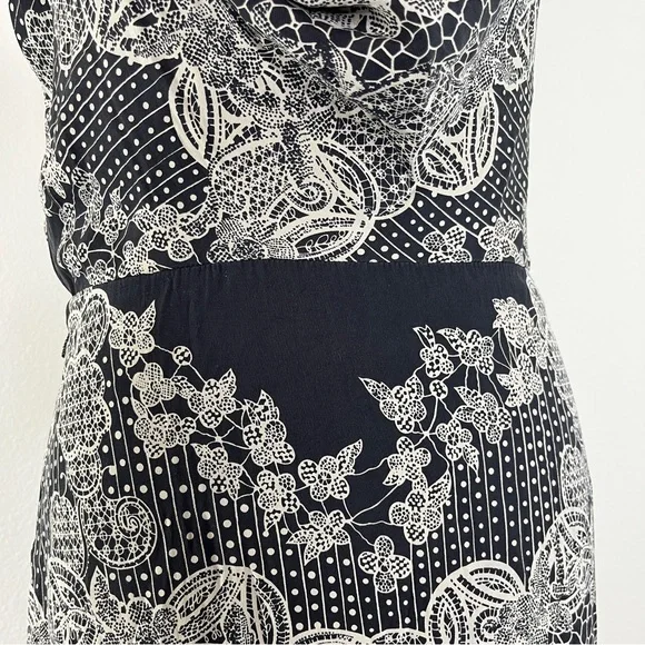 Nicole Miller Black and White Halter Maxi Sundress. Pre owned. - Picture 6 of 15